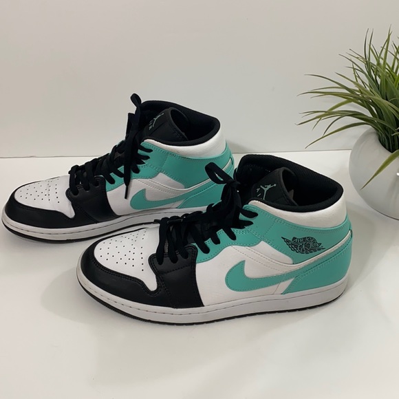Jordan Other - Air Jordan 1 Mid Tropical Twist Igloo, black and white sneakers size 11.5